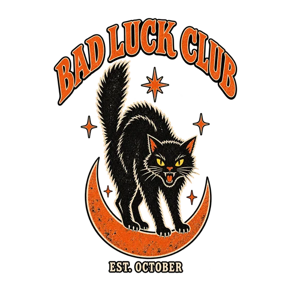 Bad Luck Club t-shirt design